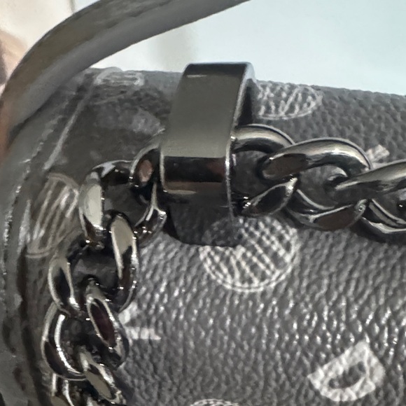 DKNY Black Monogram Shoulder Bag - Picture 5 of 11